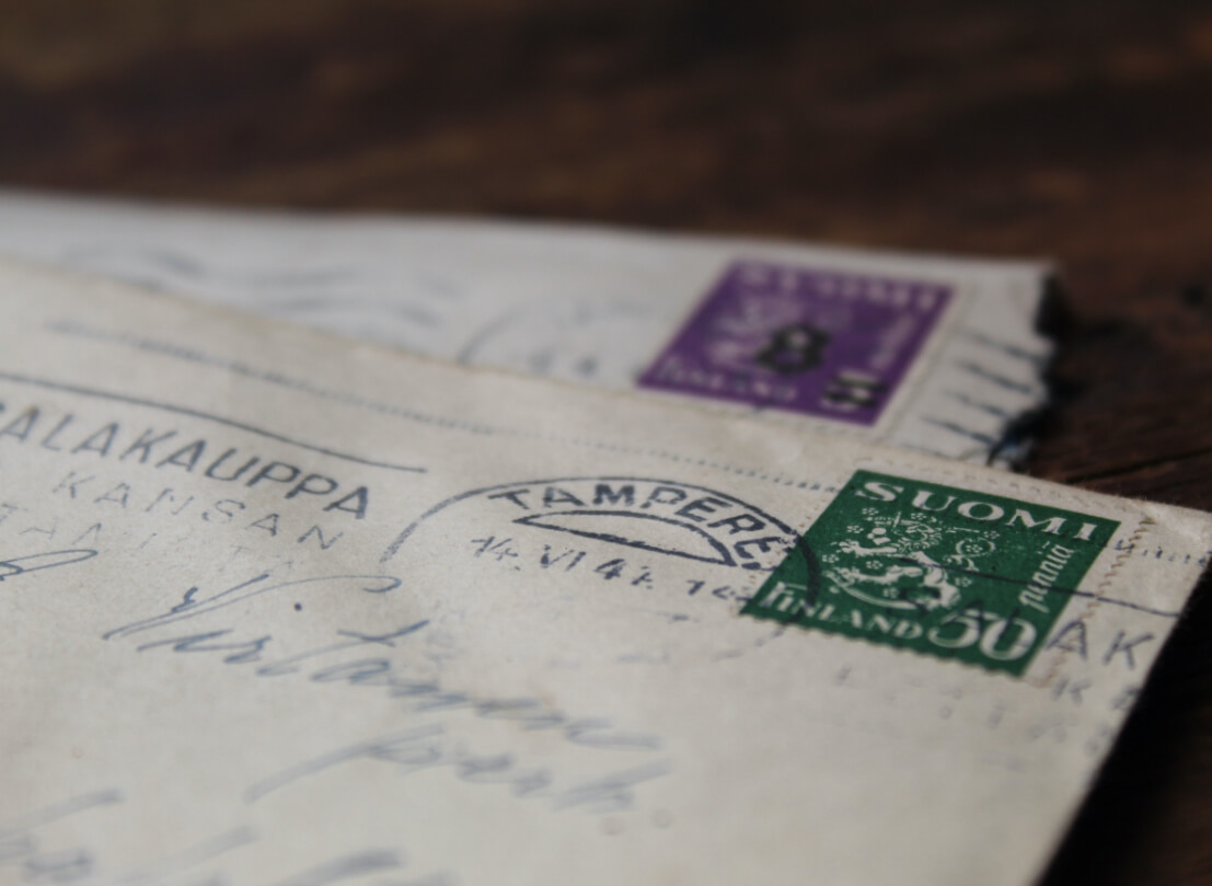 古い手紙の写真